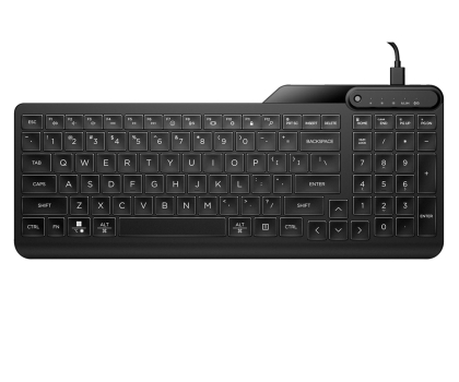 Klawiatura HEWLETT-PACKARD Klawiatura HP 400 Backlit Wired Keyboard przewodowa czarna 7N7C0AA 7N7C0AA#ABB 7N7C0AA#ABB